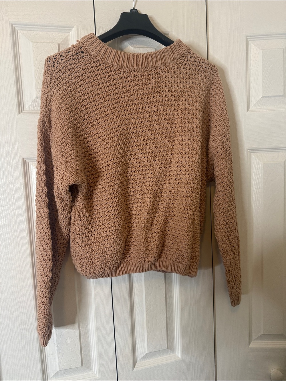 Universal Thread Mauve-Taupe Textured Crewneck Sweater